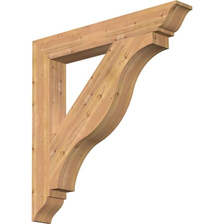 Ekena Millwork Funston Traditional Smooth Bracket, Western Red Cedar, 5 1/2"W x 42"D x 42"H BKT06X42X42FST01SWR